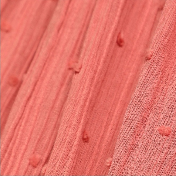 Lulus sunshine rose swish dot tiered cotton maxi dress - Picture 7 of 14